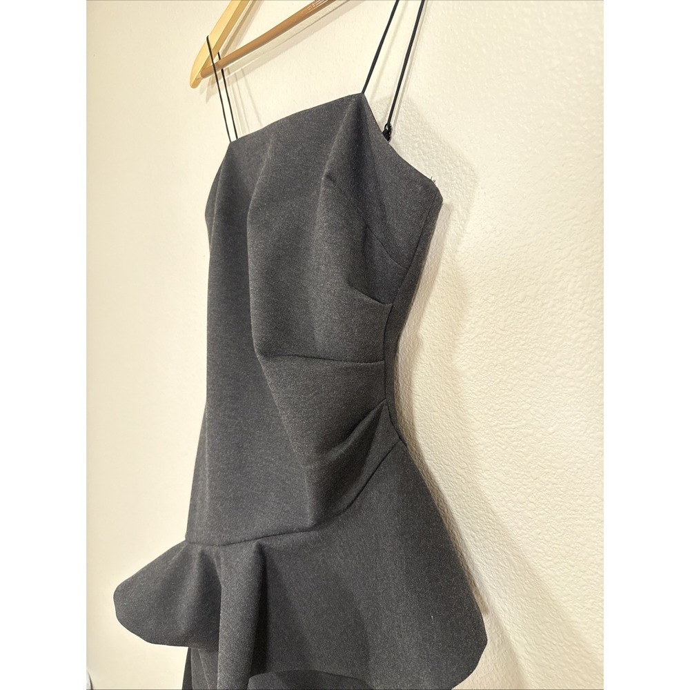 ELLIATT REVOLVE Little Black Dress Asymmetrical Ruffle Mini Small Cocktail Party - Picture 4 of 11